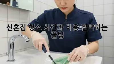 신혼집 청소: 시간과 비용 절약하는 꿀팁!