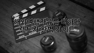 해외여행🚗자유를 더하다! 렌트카 완벽 가이드